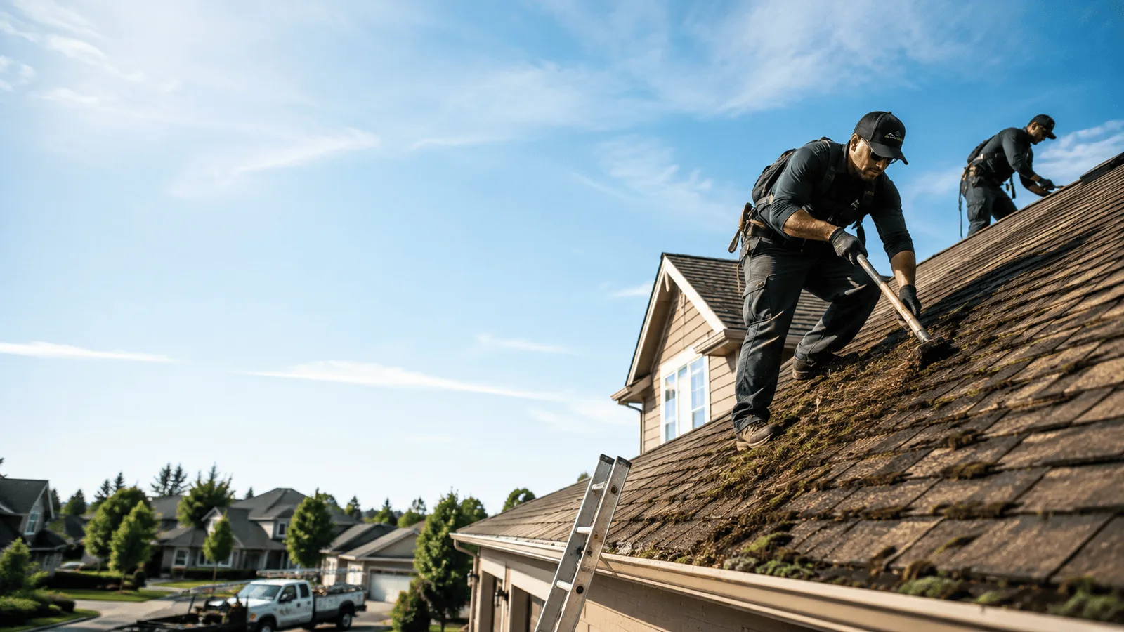 Roof Moss Removal in White Cloud, MI near me